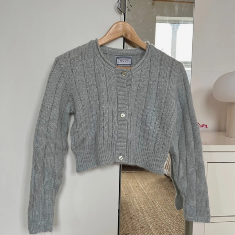 Vintage Kid Mohair Blend Cropped Jumper